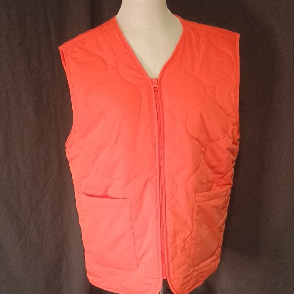 Original Use Orange Quilted Vest